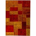 M A Trading 94 x 10 Hand Knotted Contemporary Rug - Red/Orange MTVRENROE071091